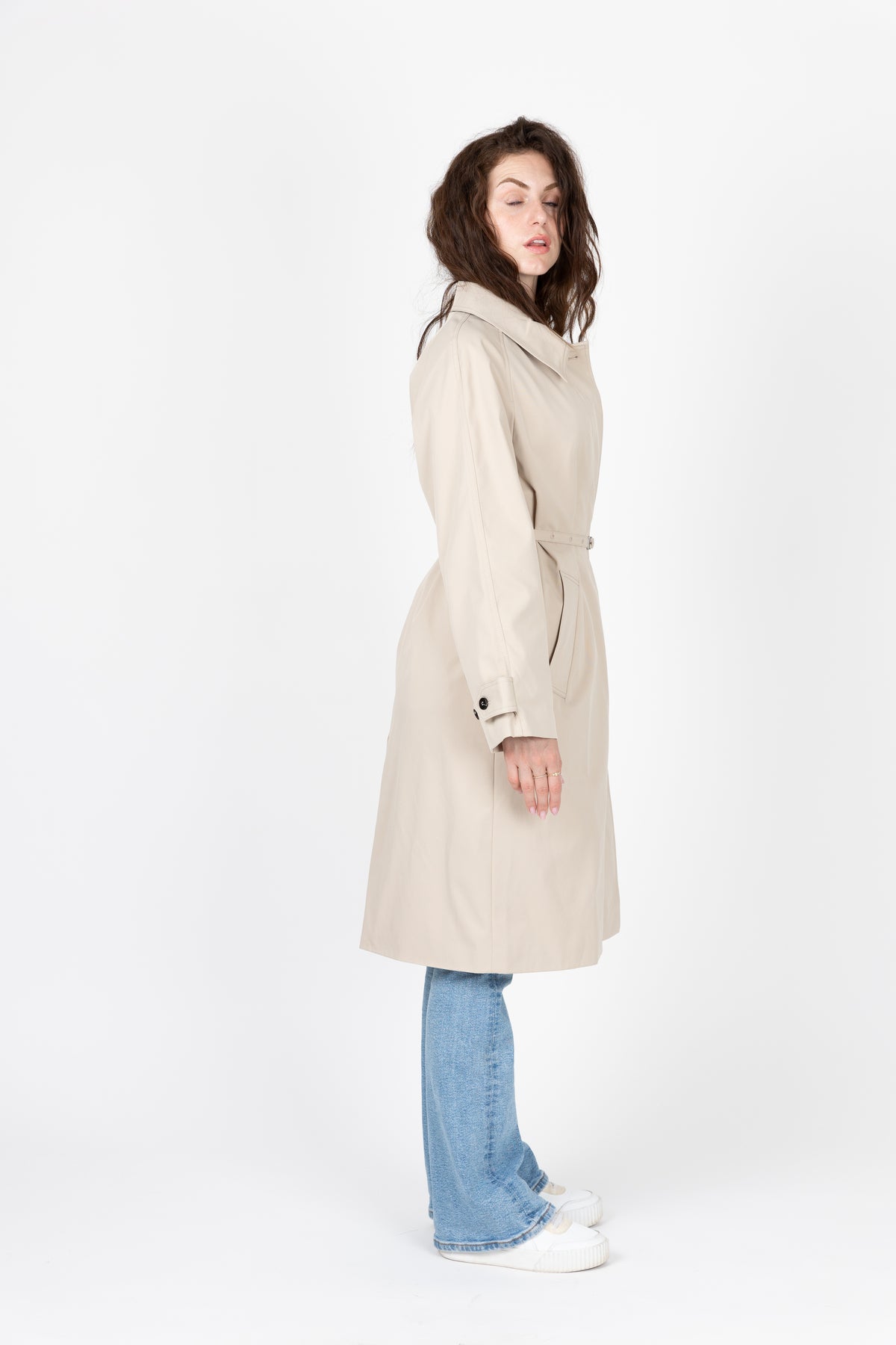 TRENCH IMPERMÉABLE A CEINTURE FINE - K-ZELL PARIS