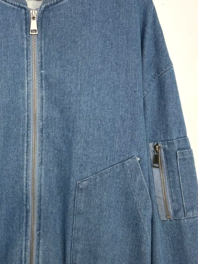 BLOUSON BOMBER EN JEAN