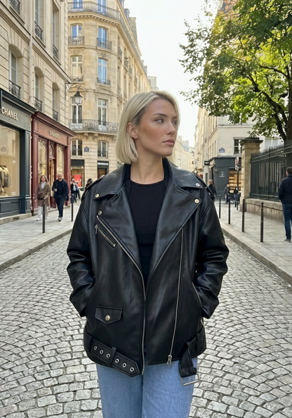 PERFECTO OVERSIZE EN SIMILICUIR