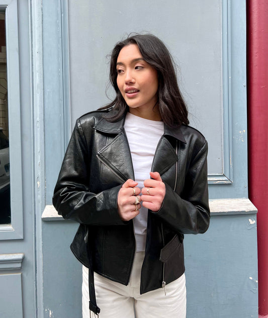 PERFECTO CINTRÉ EN SIMILICUIR