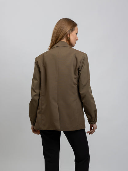 LE BLAZER BI-MATIÈRE