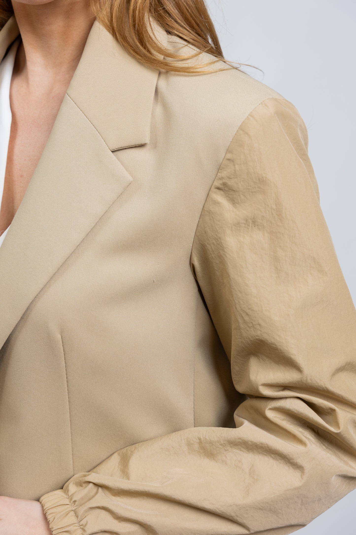 LE BLAZER BI-MATIÈRE