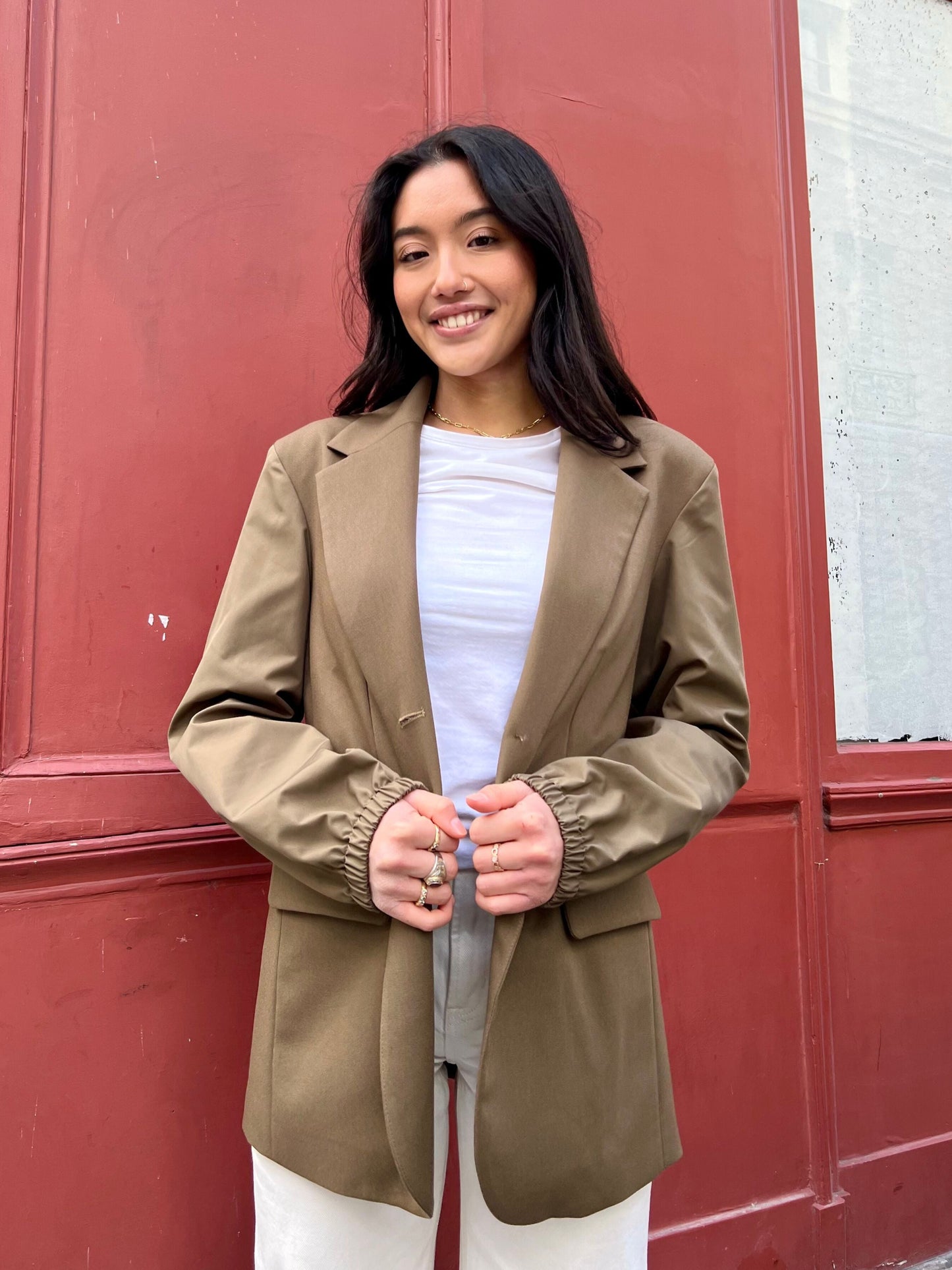 LE BLAZER BI-MATIÈRE