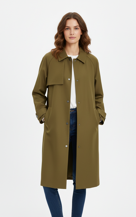 TRENCH LONG ASYMÉTRIQUE