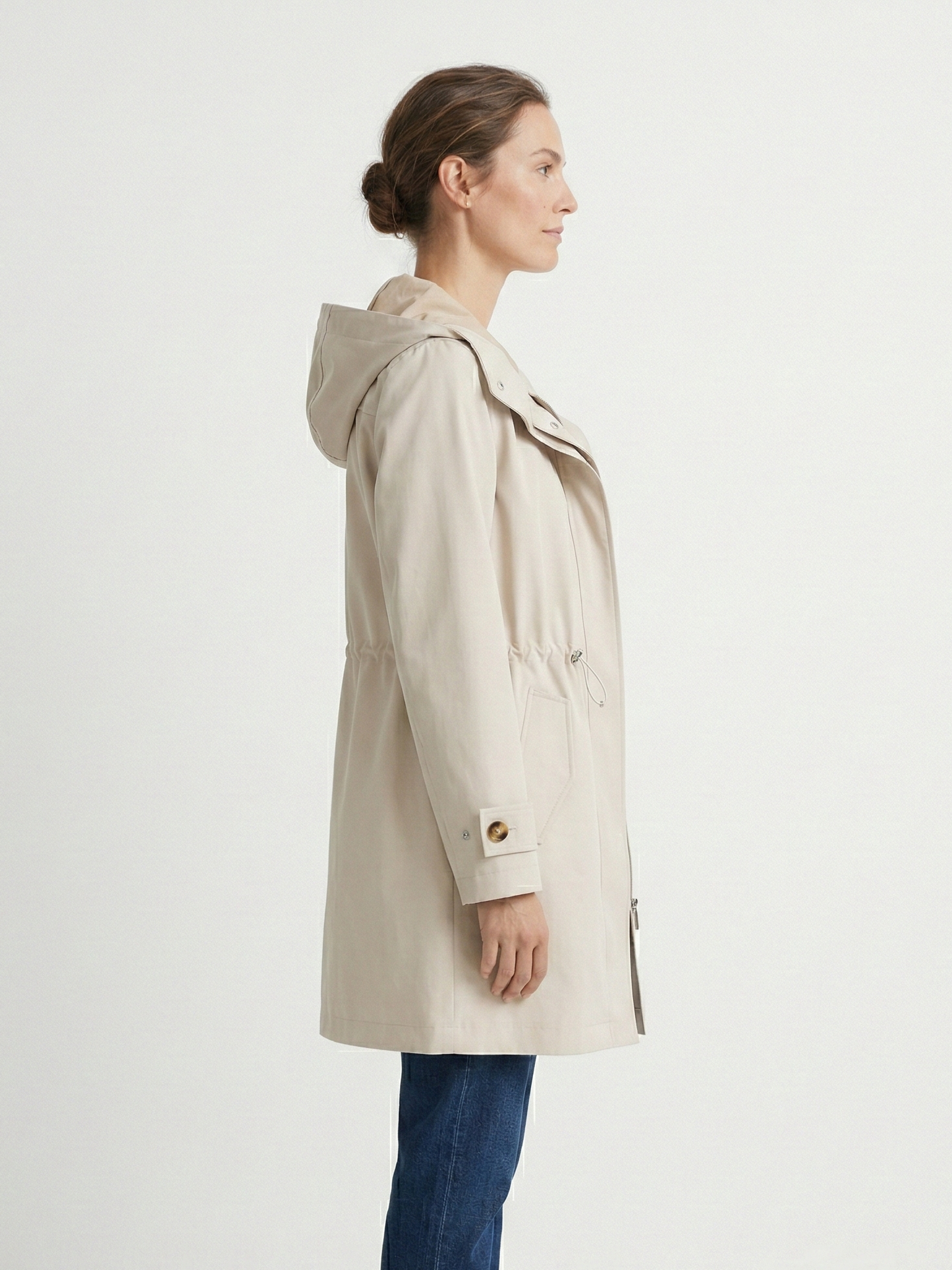 PARKA MI-LONGUE A CAPUCHE