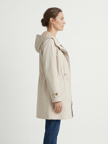 PARKA MI-LONGUE A CAPUCHE