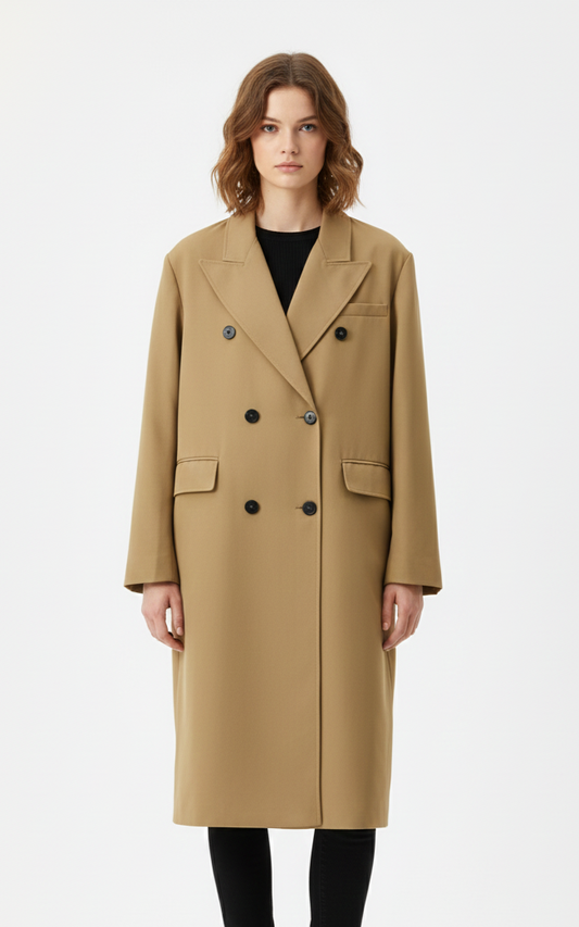 MANTEAU OVERSIZE À FERMETURE CROISÉE