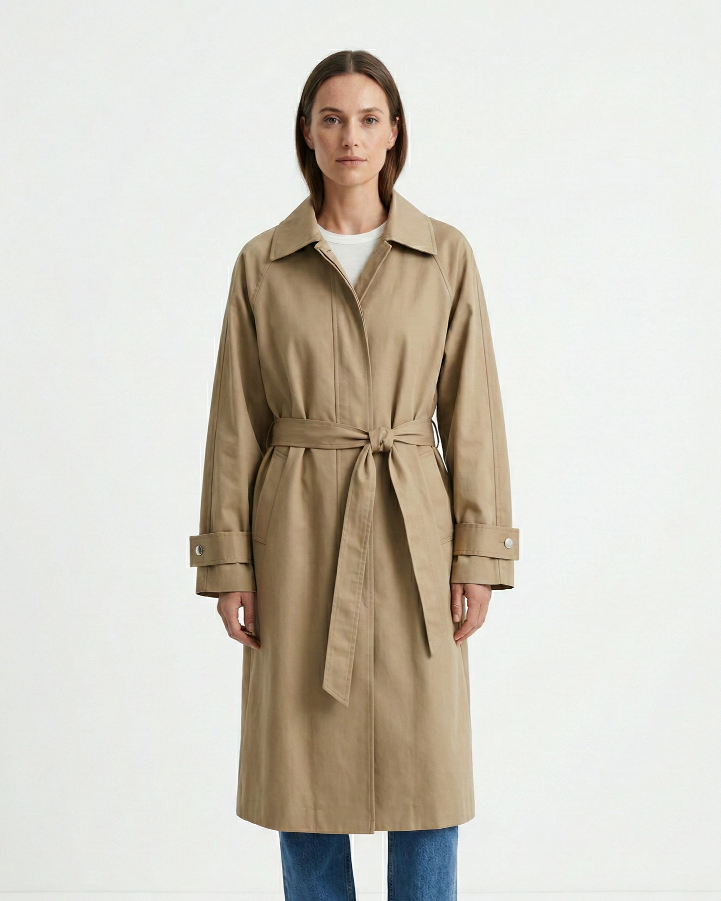 TRENCH IMPERMÉABLE EN COTON MÉLANGE
