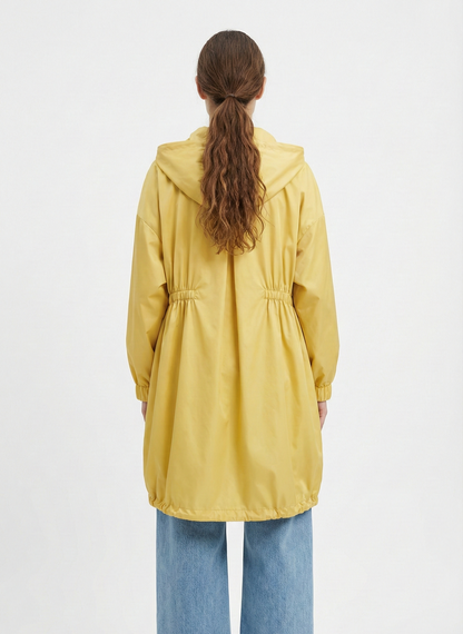 PARKA SATINÉE À CAPUCHE