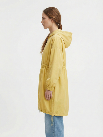 PARKA SATINÉE À CAPUCHE
