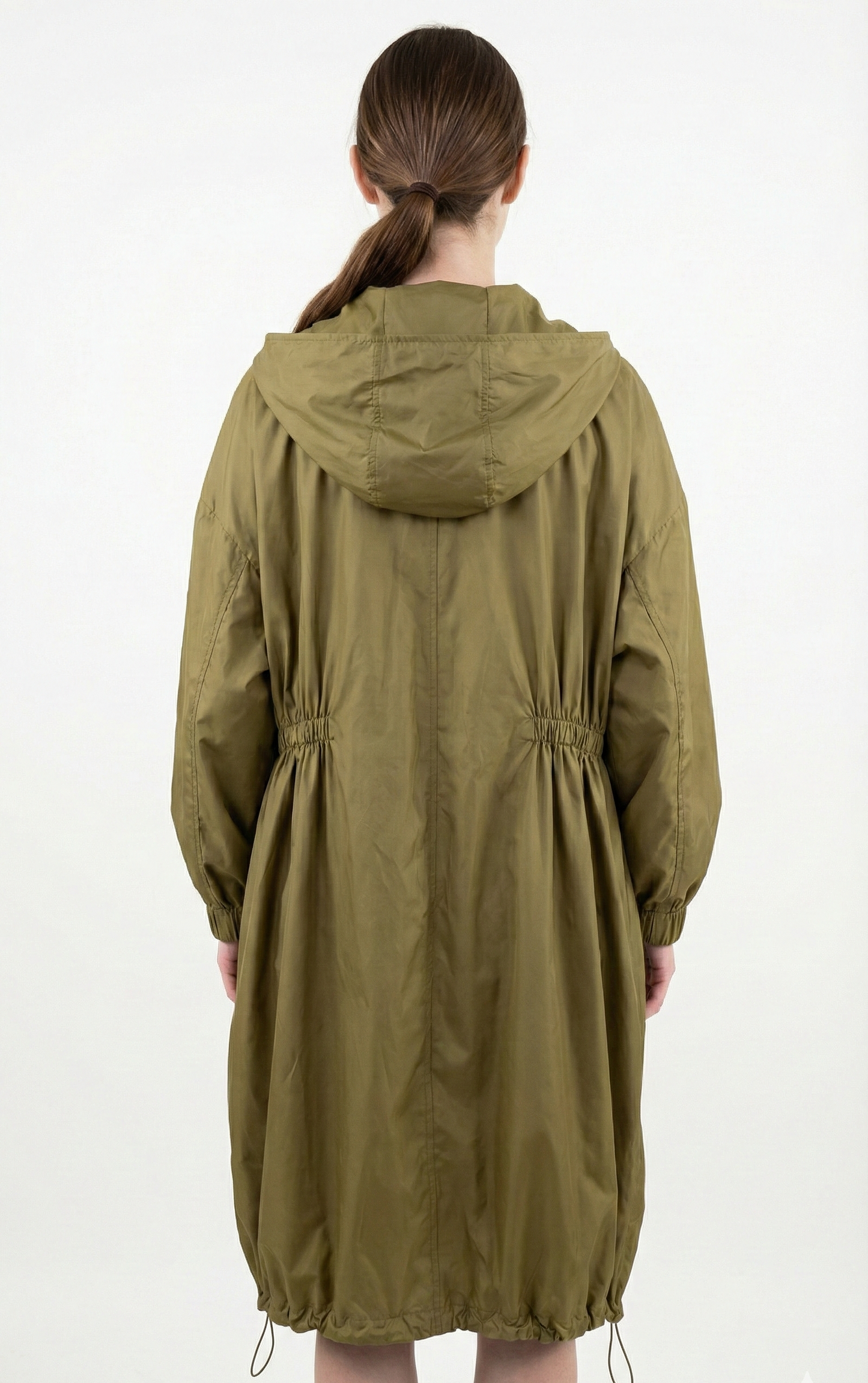 PARKA SATINÉE À CAPUCHE