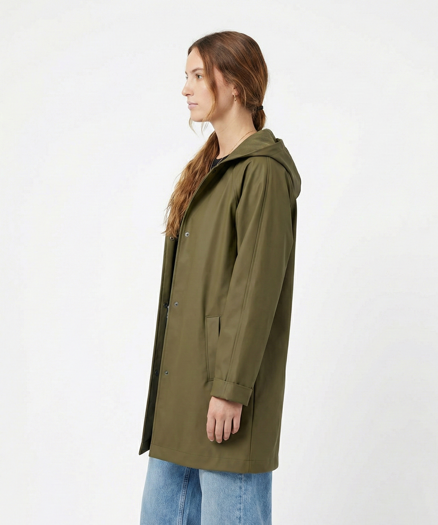 PARKA MI-LONGUE IMPERMÉABLE Á CAPUCHE