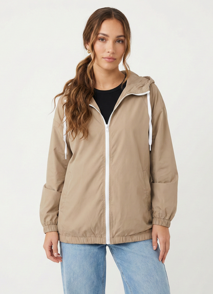 BLOUSON IMPERMÉABLE À CAPUCHE