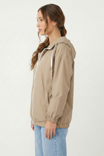 BLOUSON IMPERMÉABLE À CAPUCHE