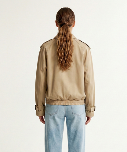 BLOUSON À DÉTAILS TRENCH