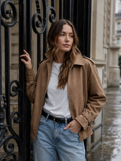 BLOUSON AVEC DÉTAILS TRENCH