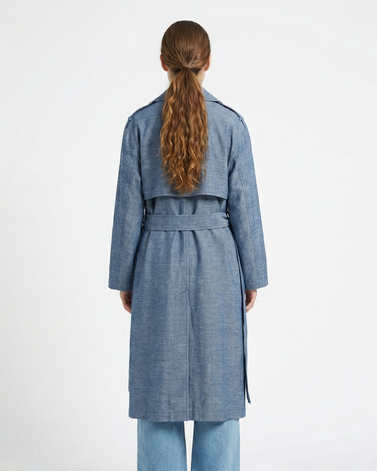 TRENCH EFFET LIN