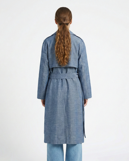 TRENCH EFFET LIN
