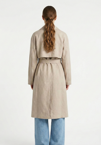 TRENCH EFFET LIN