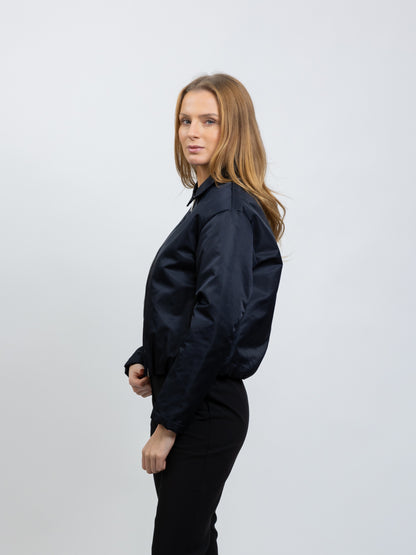 BLOUSON BOMBER À DOUBLURE CONTRASTÉE