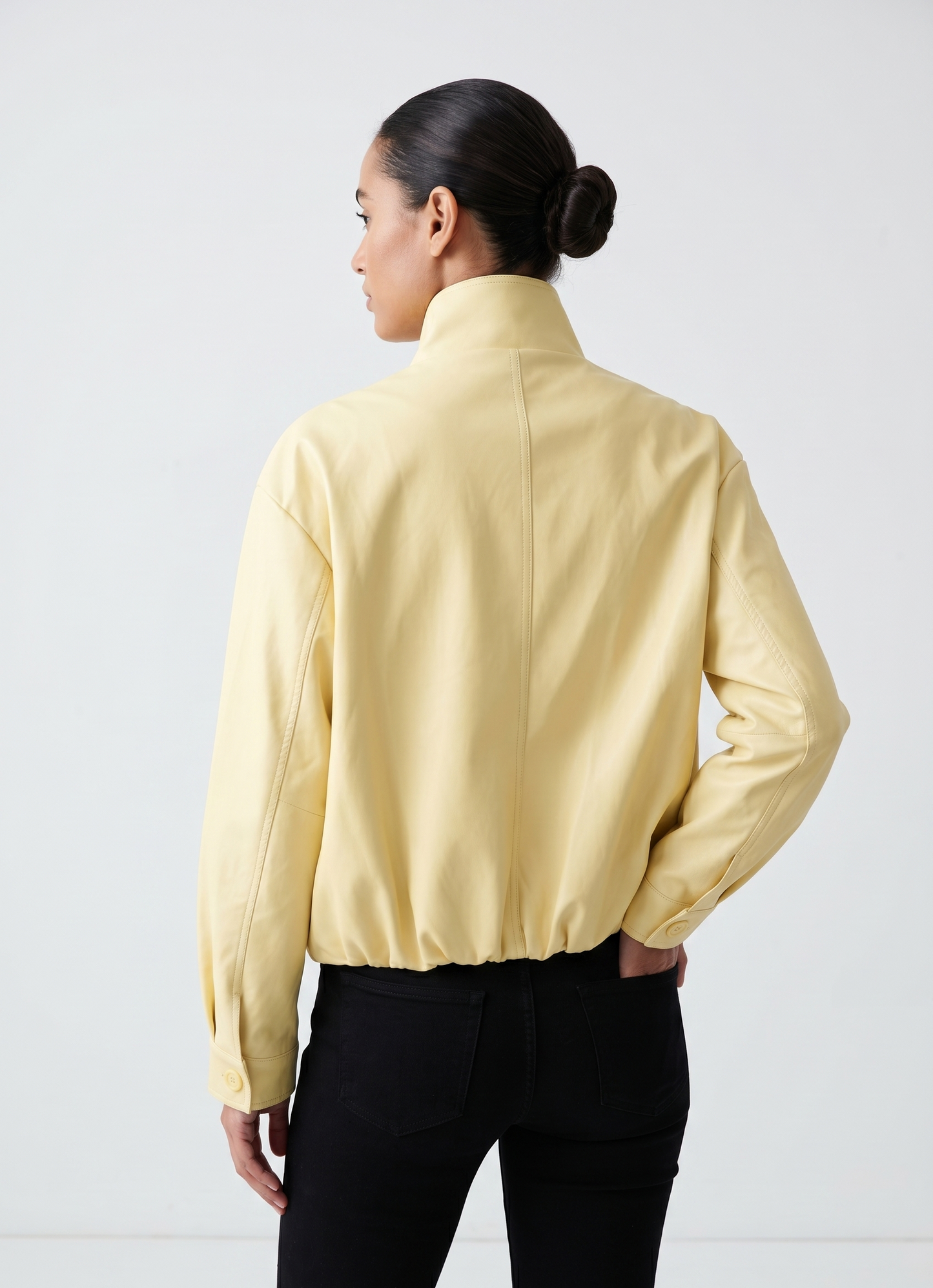 BLOUSON BOMBARDIER EN SIMILICUIR
