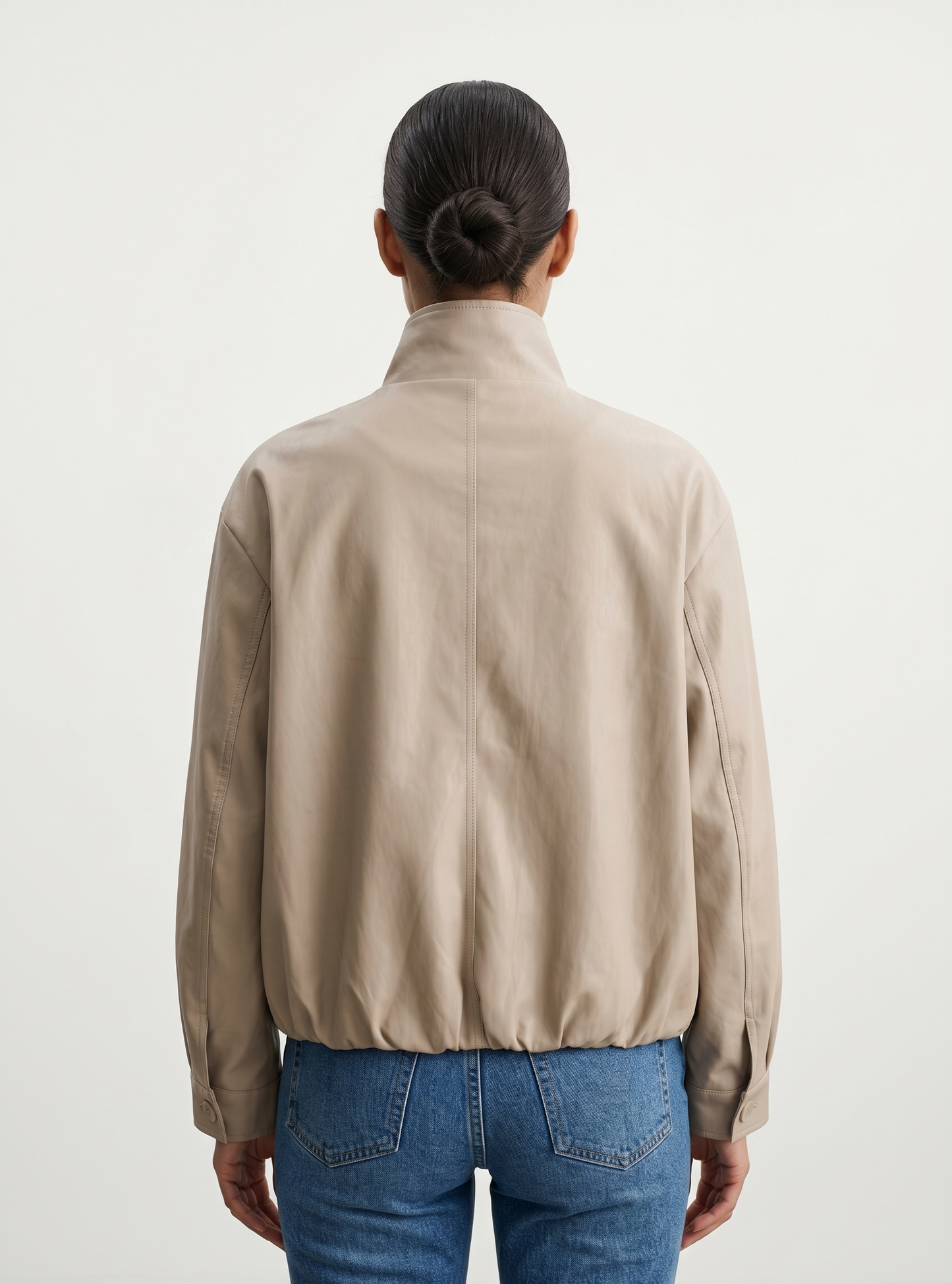 BLOUSON BOMBARDIER EN SIMILICUIR