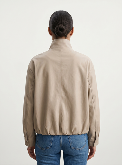 BLOUSON BOMBARDIER EN SIMILICUIR