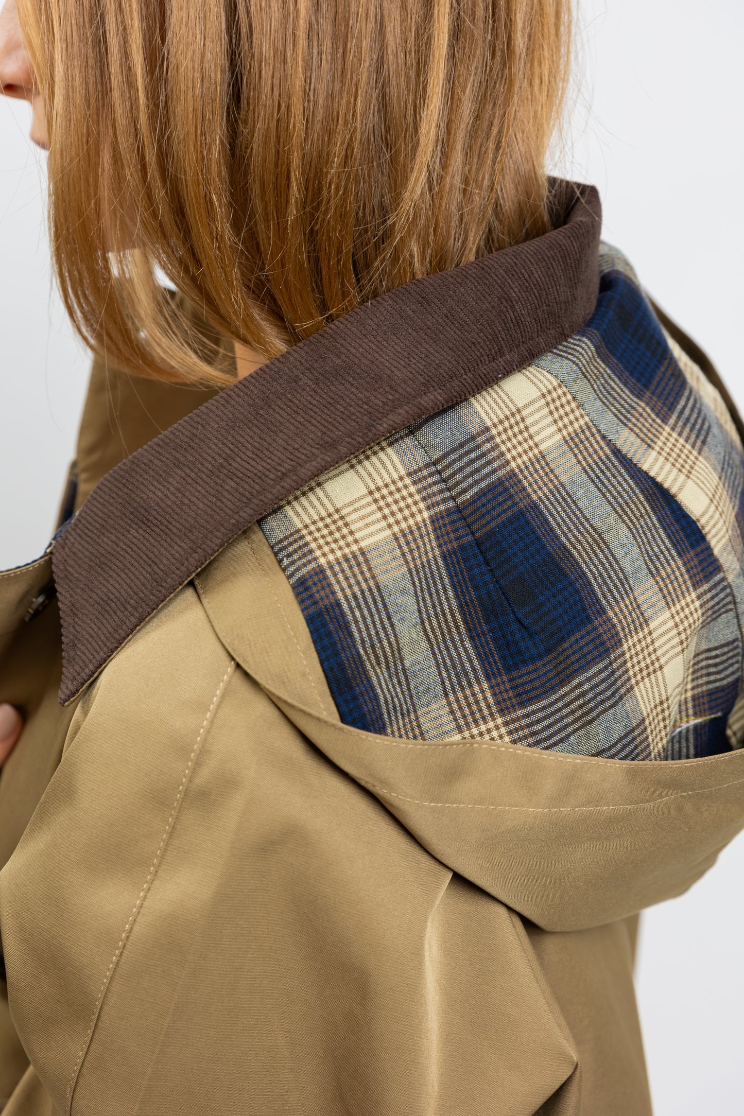 PARKA DOUBLURE CARREAUX AVEC CAPUCHE