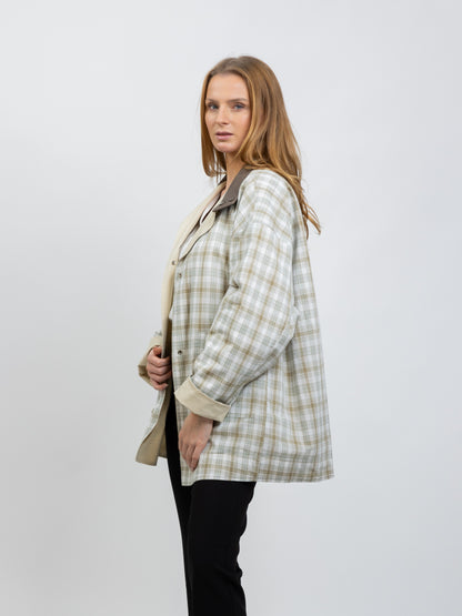 PARKA REVERSIBLE À CARREAUX