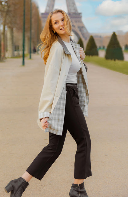 PARKA REVERSIBLE À CARREAUX