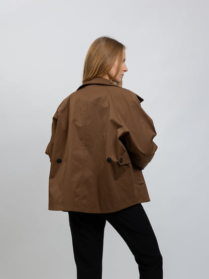 TRENCH COURT COUPE CAPE