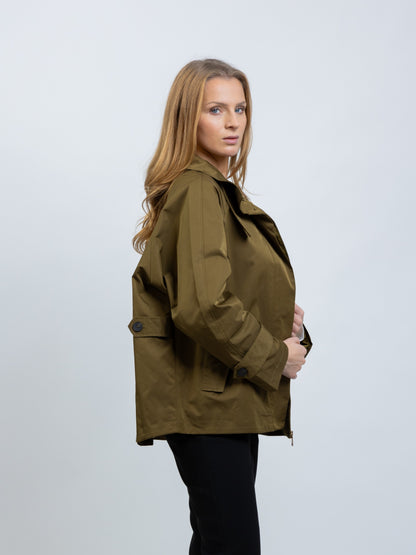 TRENCH COURT COUPE CAPE