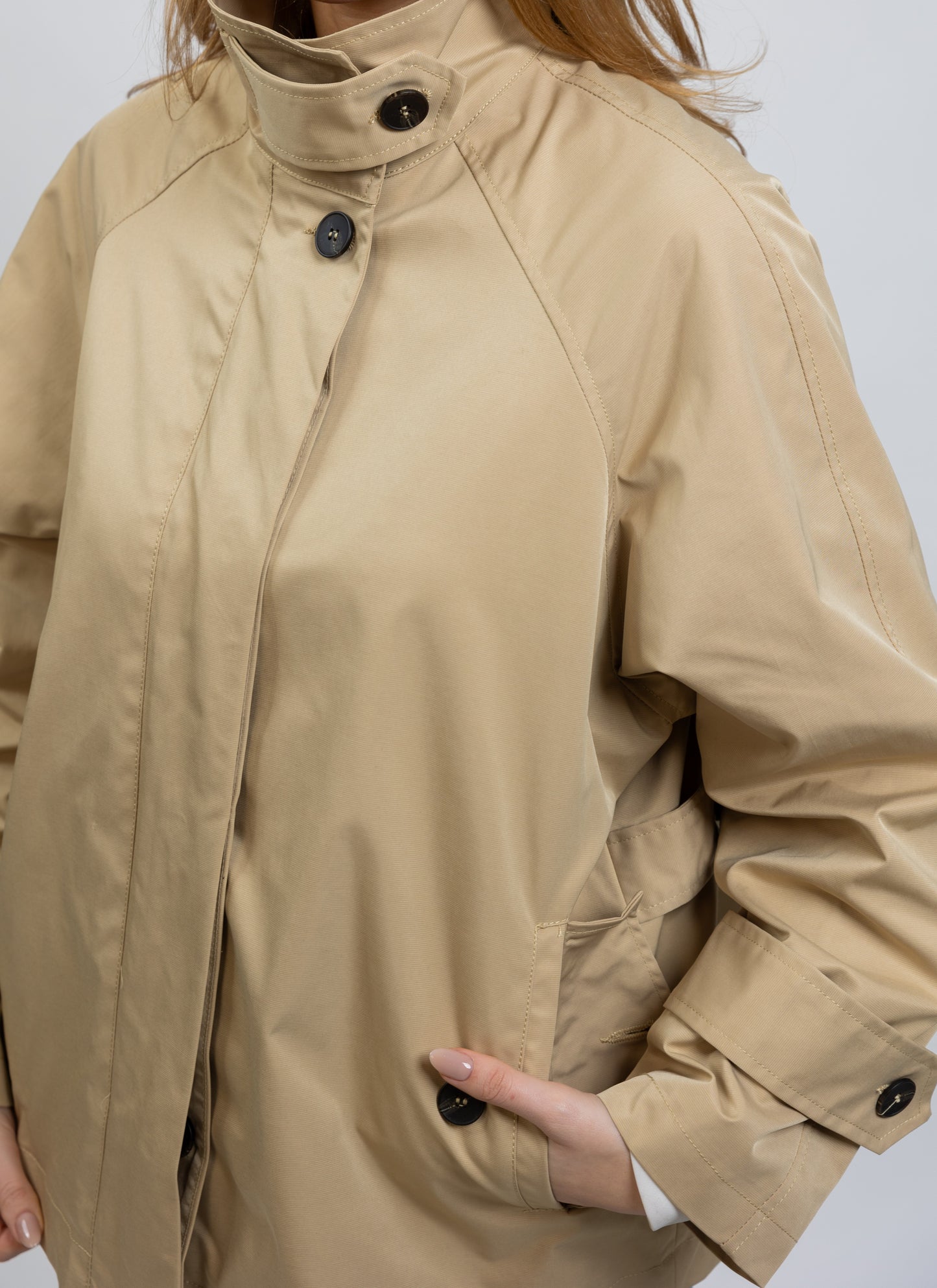 TRENCH COURT COUPE CAPE