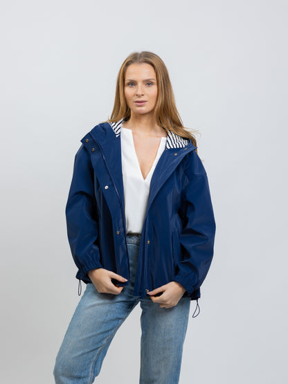 PARKA DE PLUIE À MOTIF RAYURES
