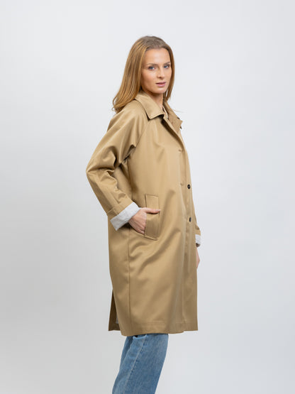 TRENCH AVEC DOUBLURE RAYURES