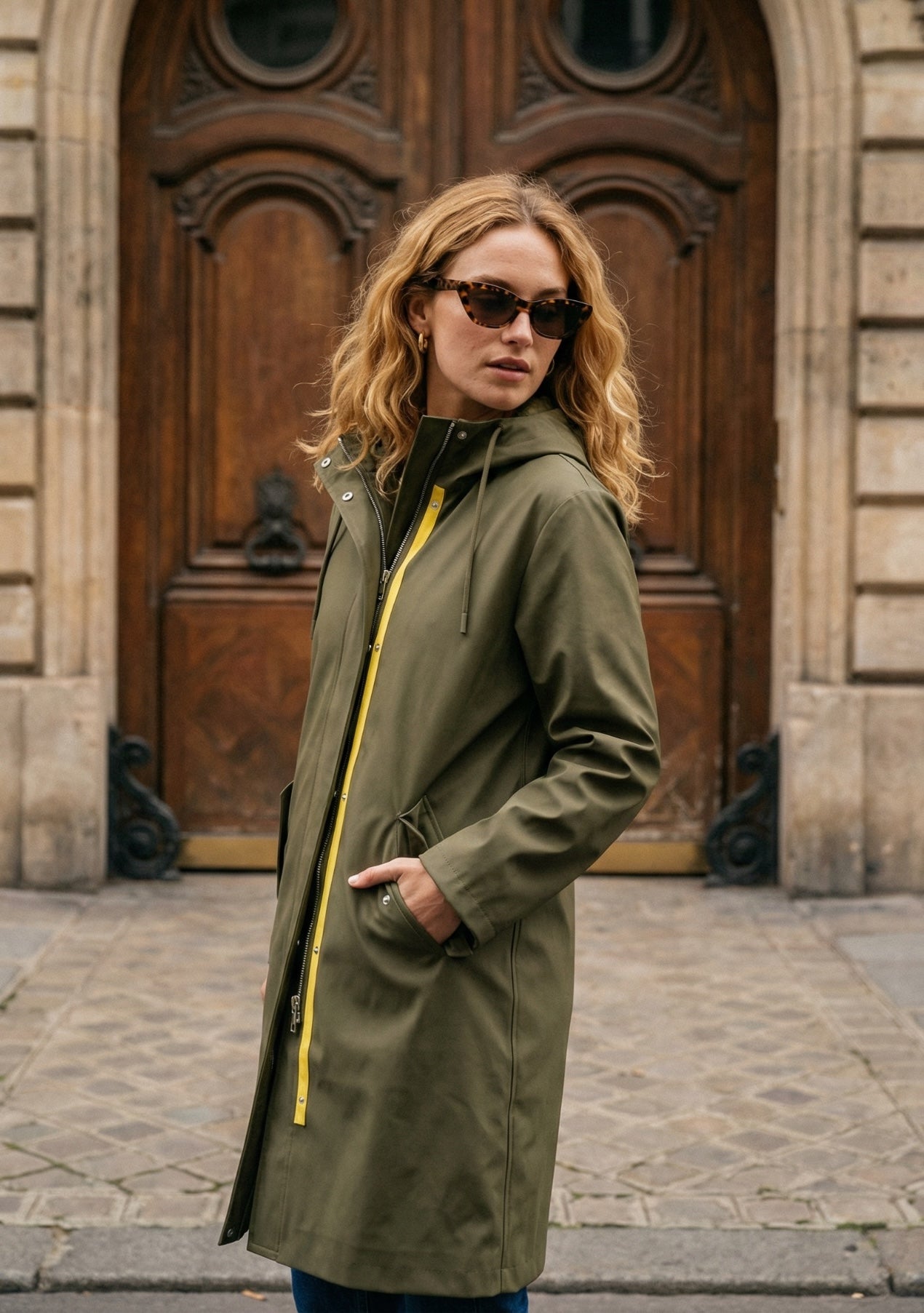 PARKA LONGUE AVEC CAPUCHE