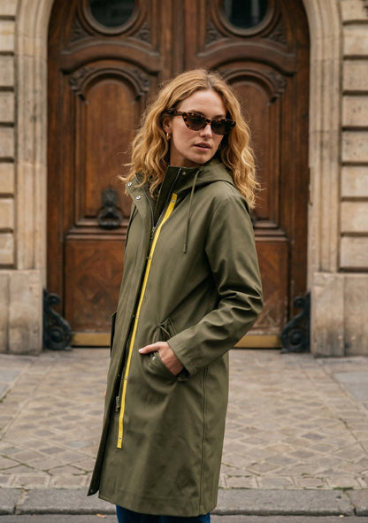 PARKA LONGUE AVEC CAPUCHE