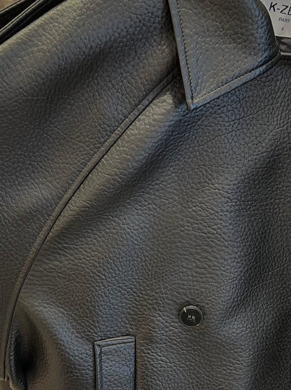 VESTE EN SIMILICUIR À CEINTURE - K-ZELL PARIS