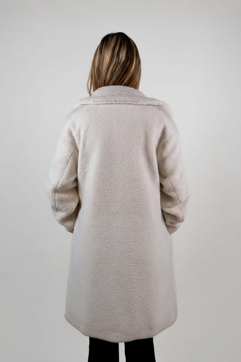 MANTEAU MI-LONG EN MOUMOUTE