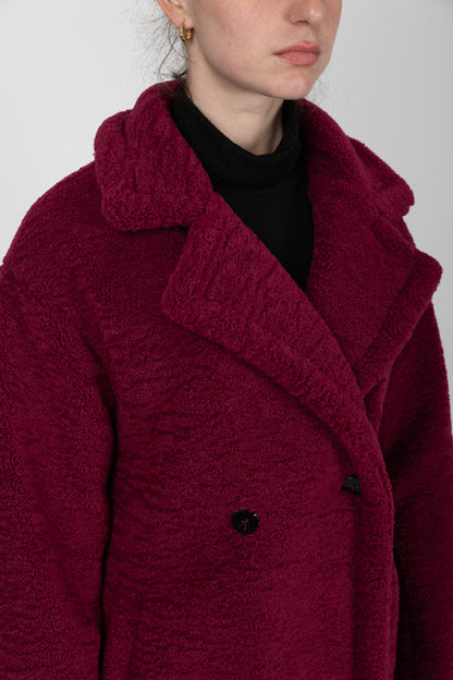 MANTEAU MI-LONG EN MOUMOUTE