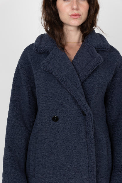 MANTEAU MI-LONG EN MOUMOUTE