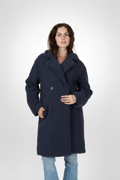 MANTEAU MI-LONG EN MOUMOUTE