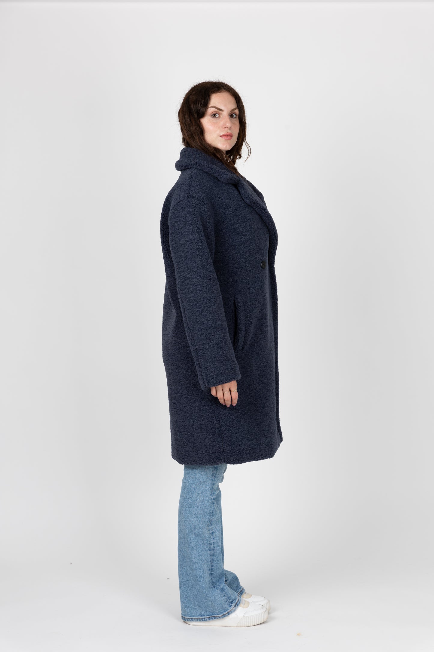 MANTEAU MI-LONG EN MOUMOUTE