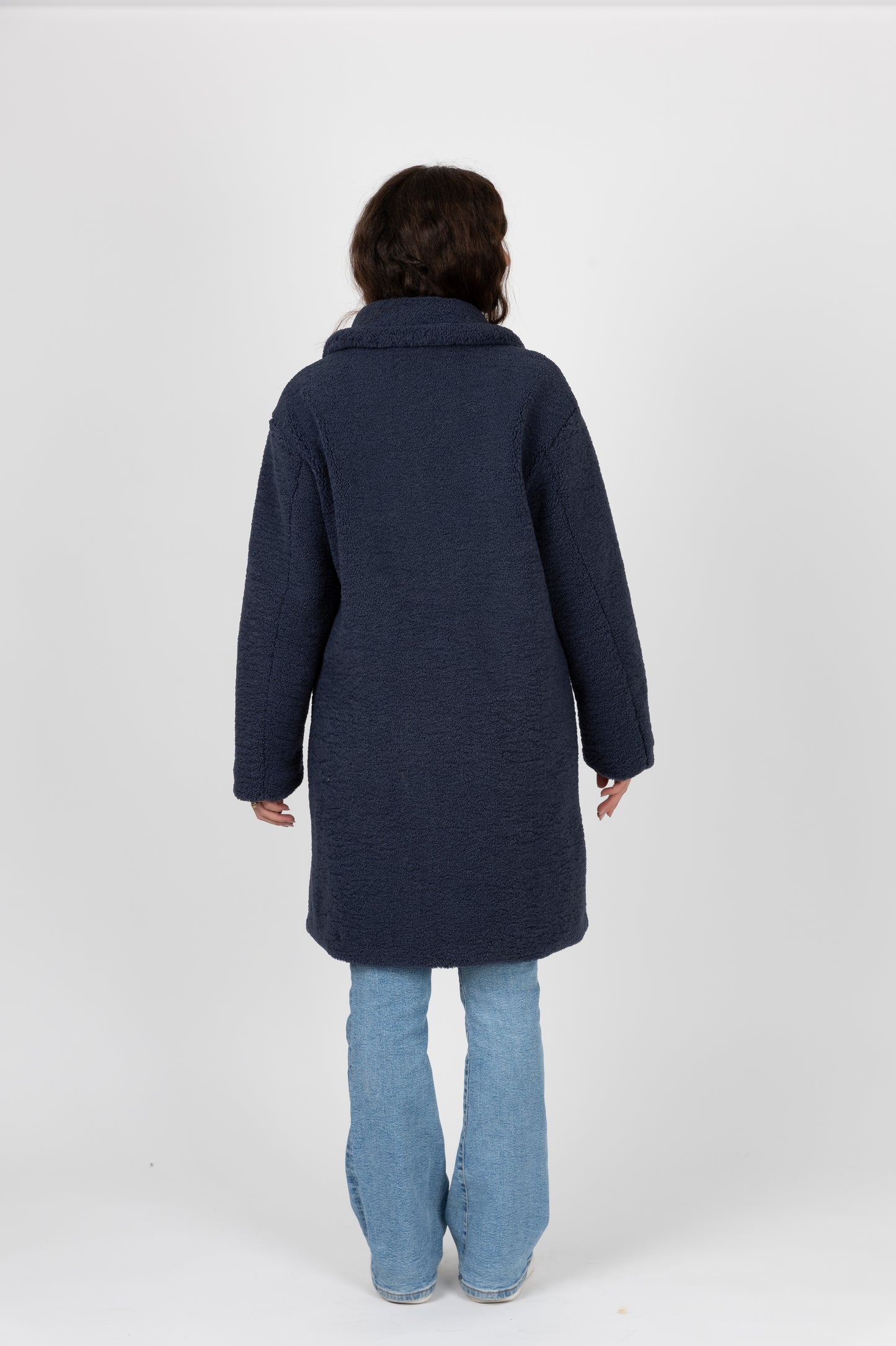 MANTEAU MI-LONG EN MOUMOUTE