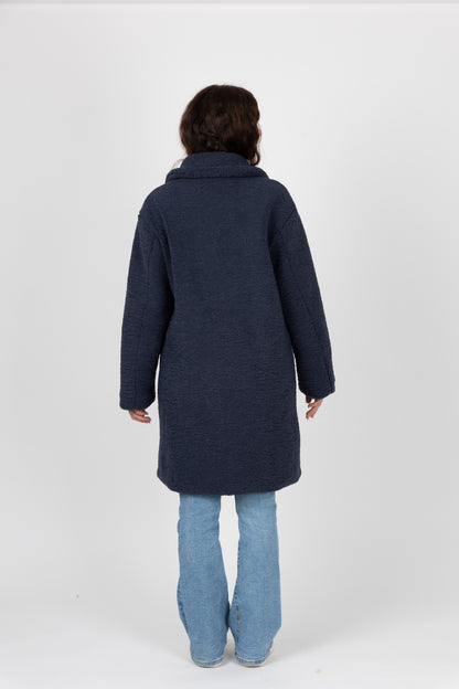 MANTEAU MI-LONG EN MOUMOUTE