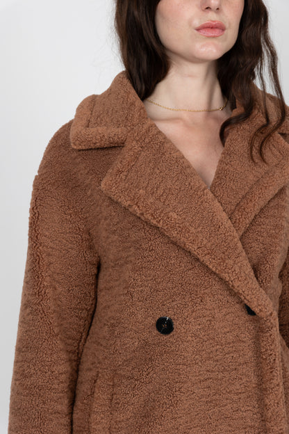 MANTEAU MI-LONG EN MOUMOUTE