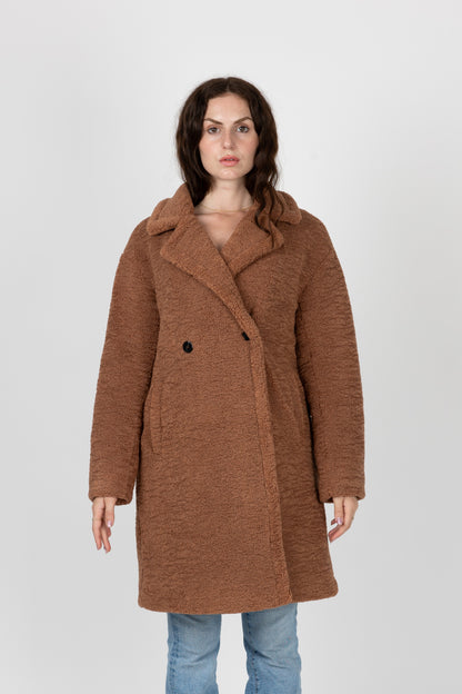 MANTEAU MI-LONG EN MOUMOUTE