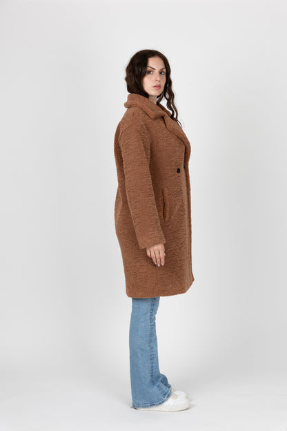MANTEAU MI-LONG EN MOUMOUTE