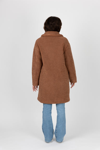 MANTEAU MI-LONG EN MOUMOUTE