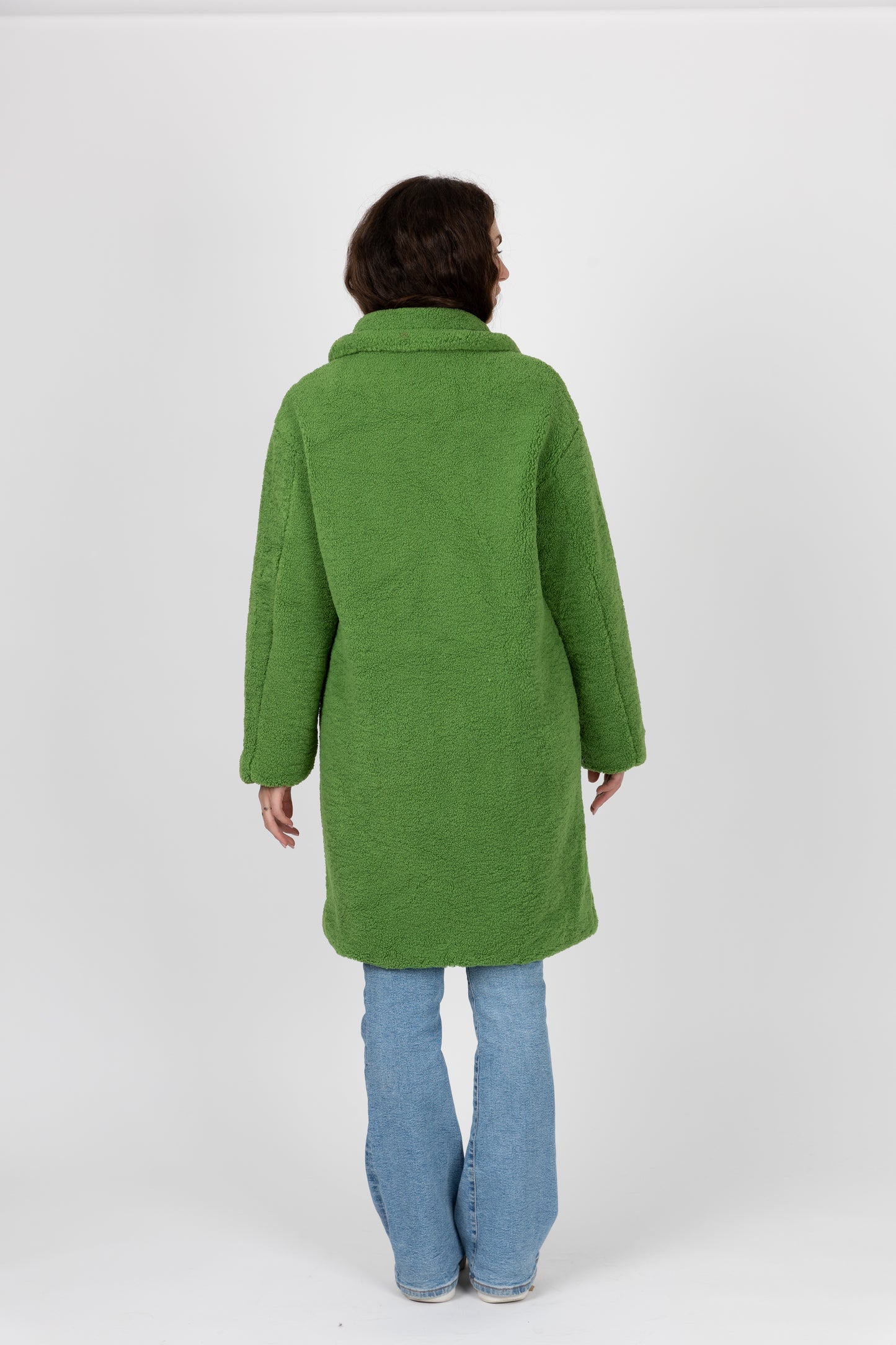 MANTEAU MI-LONG EN MOUMOUTE